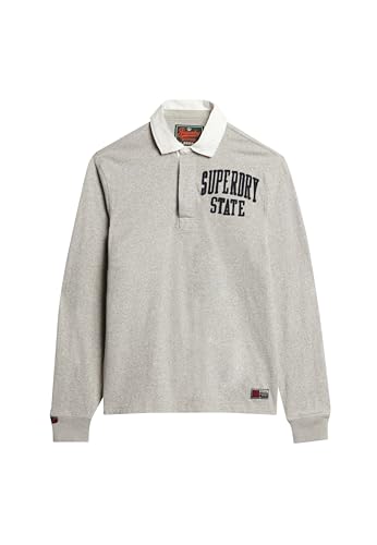 Superdry Herren Athletic Rugby-Oberteil Vintage Sweat Hellgrau Meliert XL Superdry Herren Athletic Rugby-Oberteil Vintage Sweat Hellgrau Meliert XL von Superdry