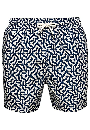 Superdry Herren Badeshorts aus recyceltem Material Marineblauer Geformter Kachelprint XL von Superdry