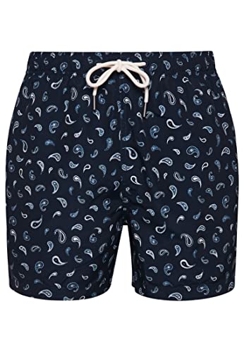 Superdry Herren Badeshorts aus recyceltem Material Marineblauer Gemischter Paisley-Print M von Superdry