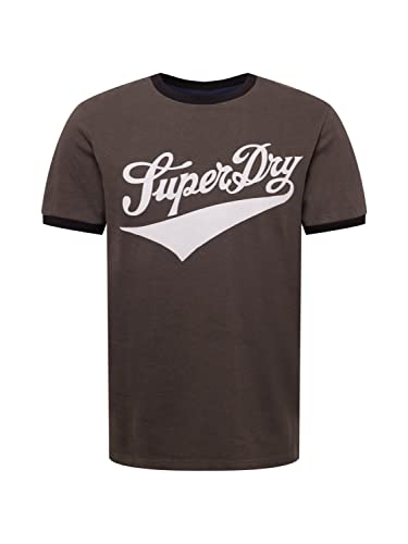 Superdry Herren Bedrucktes T-Shirt, Vintage schwarz, S von Superdry