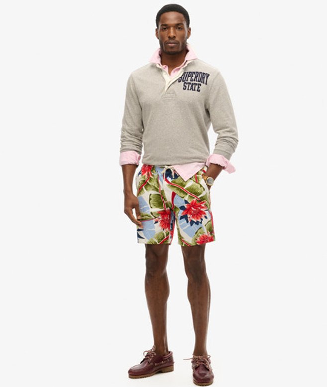 Superdry Herren Bermuda Shorts Weiß - Größe: M Superdry Herren Bermuda Shorts Weiß - Größe: M von Superdry
