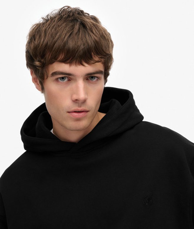 Superdry Herren Blank OverGrößed Hoodie Black - Größe: XL von Superdry