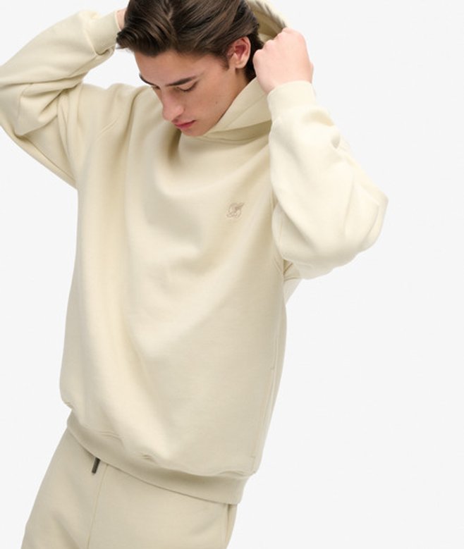 Superdry Herren Blank OverGrößed Hoodie Light Grey - Größe: Xxl von Superdry