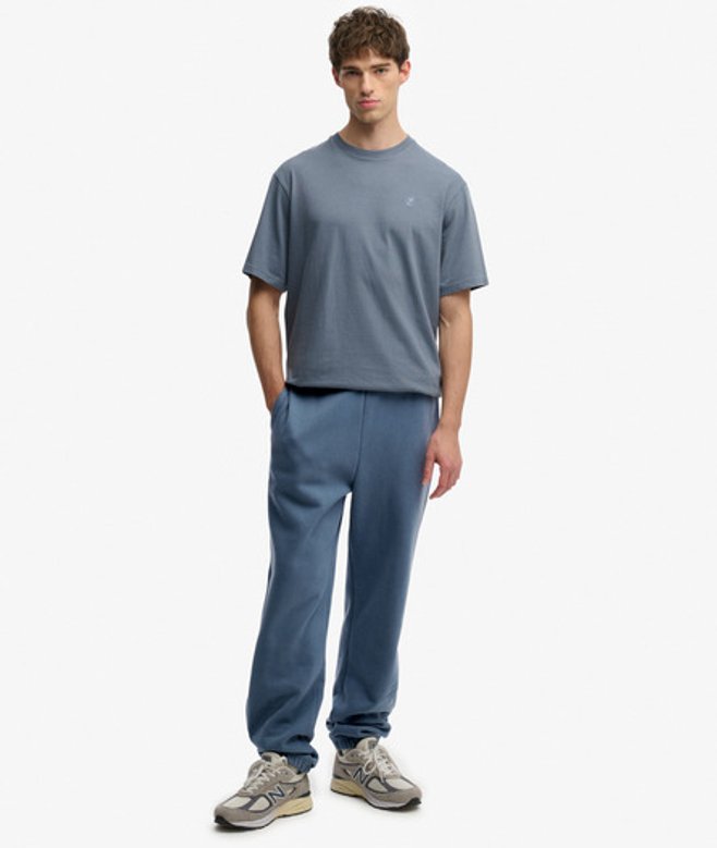 Superdry Herren Blank OverGröße-jogginghosen Blue - Größe: S von Superdry