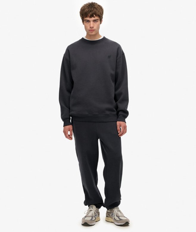 Superdry Herren Blank OverGröße-jogginghosen Dark Grey - Größe: Xxl von Superdry