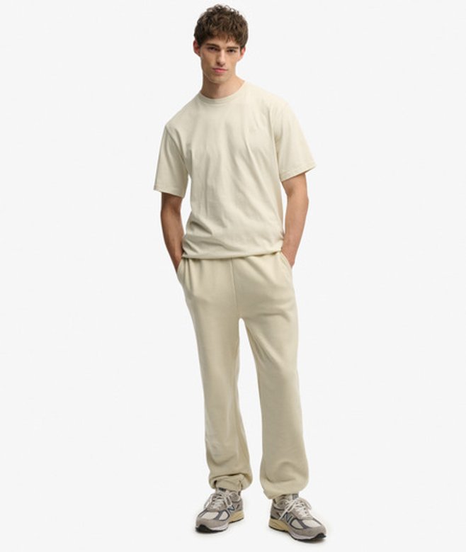 Superdry Herren Blank OverGröße-jogginghosen Light Grey - Größe: M von Superdry