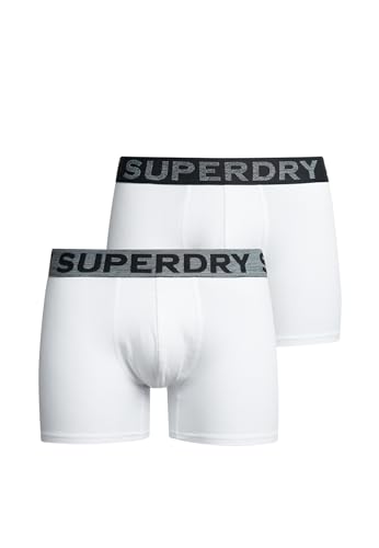 Superdry Herren Boxer Triple Pack Boxershorts, Optic, von Superdry