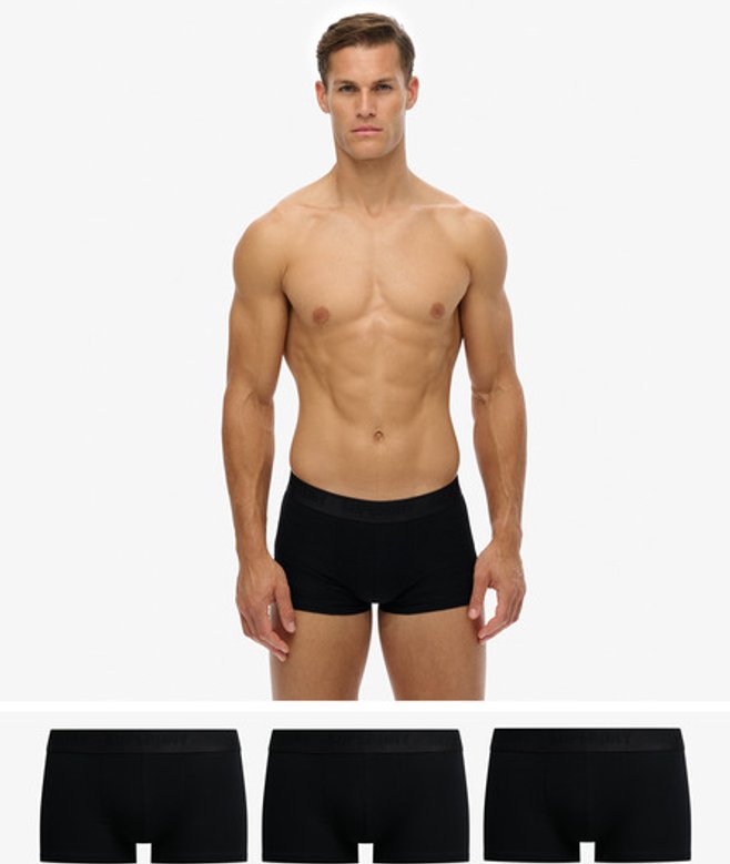 Superdry Herren Boxershorts im 3er-Pack Black - Größe: Xxl von Superdry
