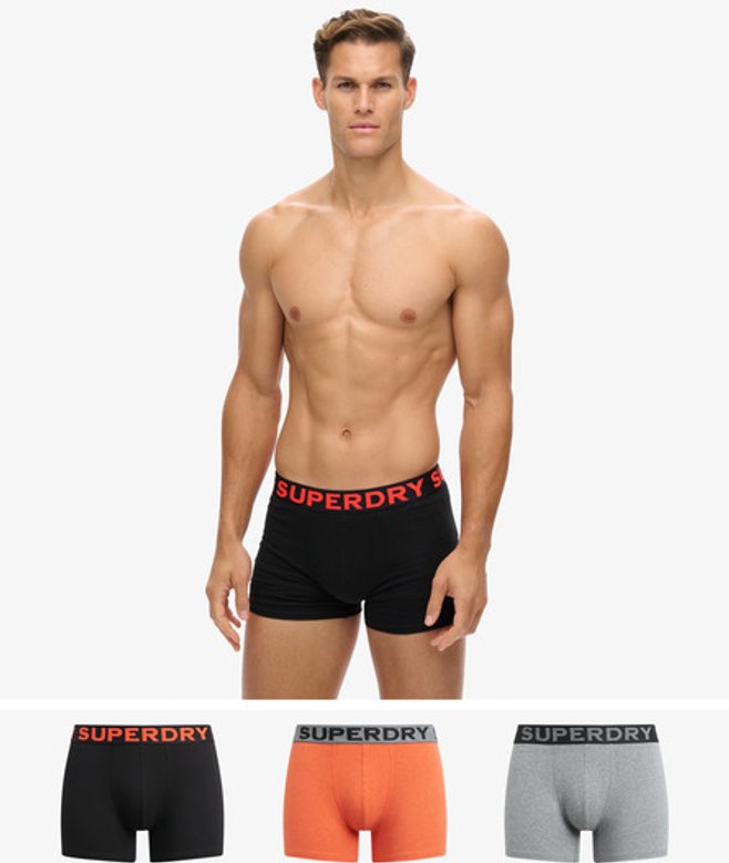 Superdry Herren Boxershorts im 3er-Pack Orange - Größe: Xxl von Superdry