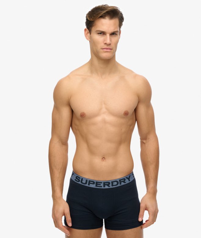 Superdry Herren Boxershorts im Dreierpack Navy - Größe: XL von Superdry