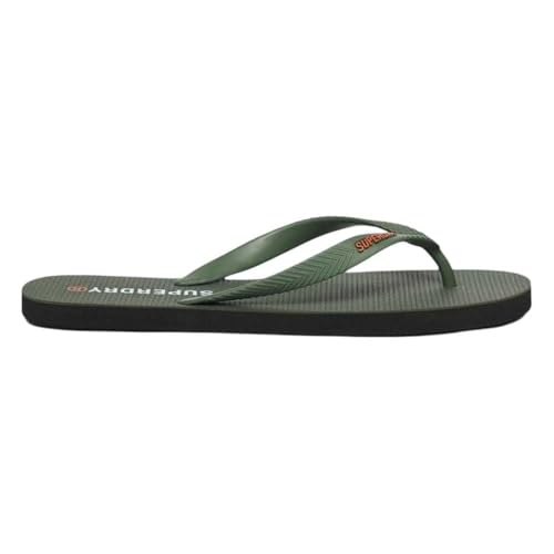 Superdry Herren CORE Essential FLIP Flop Sandal, Army Kaki, 44 EU von Superdry