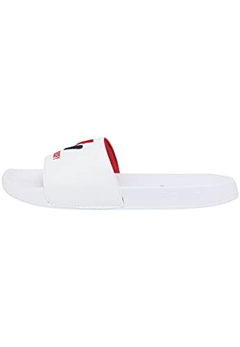 Superdry Herren CORE Pool Slide Slipper, Optic, Small Superdry Herren CORE Pool Slide Slipper, Optic, Small von Superdry