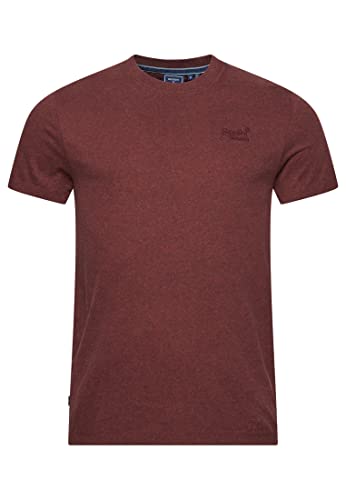 Superdry Herren Camiseta Lisa Businesshemd, Tiefste burgunderrote Körnung, XS von Superdry