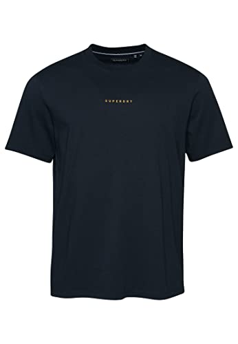 Superdry Herren Camiseta estampada Businesshemd, Blaubeere, L von Superdry