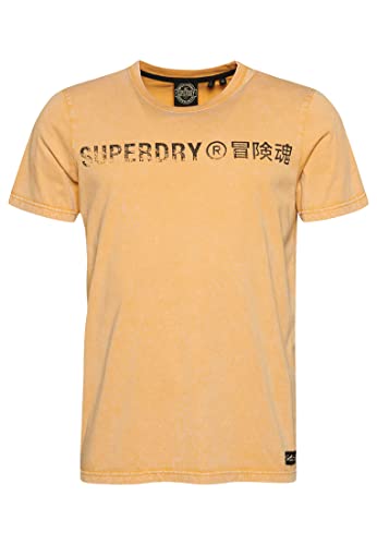 Superdry Herren Camiseta estampada Businesshemd, Dried Clay Brown, von Superdry