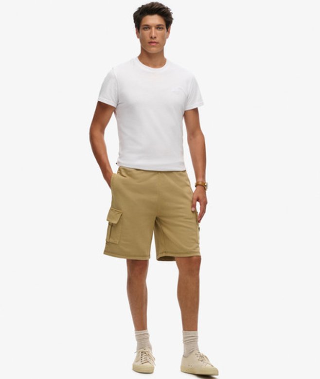 Superdry Herren Cargoshorts mit Kontrastnaht Hellbraun - Größe: L von Superdry