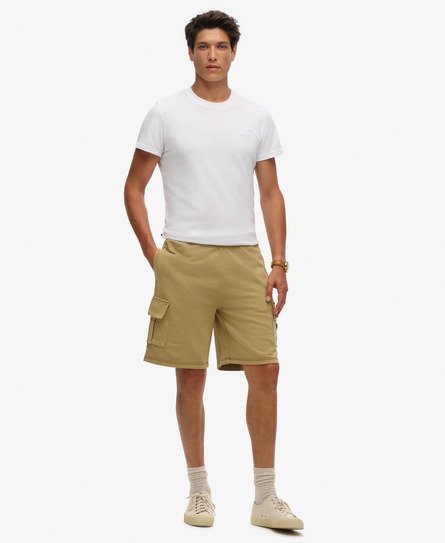 Superdry Herren Cargoshorts mit Kontrastnaht Hellbraun - Größe: M von Superdry