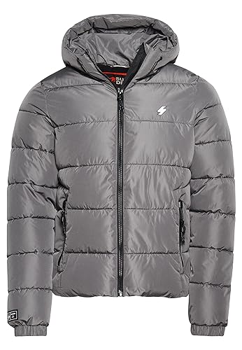 Superdry Herren Chaqueta Acolchada Jacke, Grau (Dark Slate Grey), M von Superdry