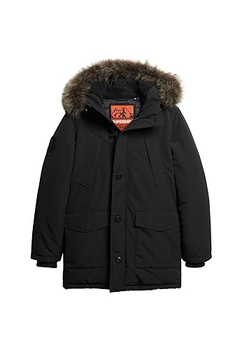 Superdry Herren Chaqueta Parka Jacke, Jet Black, Small von Superdry