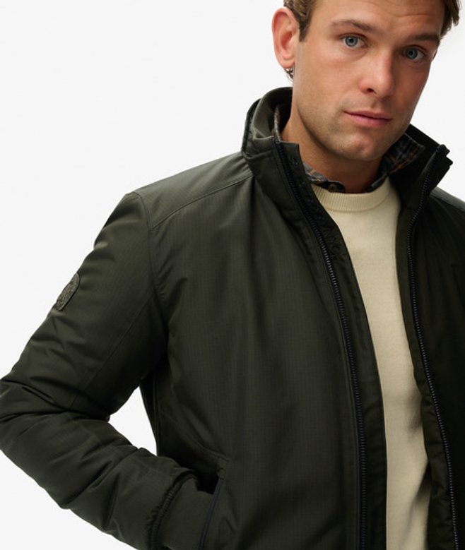 Superdry Herren City Harrington-jacke Green - Größe: Xxxl von Superdry