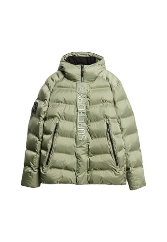 Superdry Herren City Steppjacke mit Kapuze und Grafik Seegrasgrün M Superdry Herren City Steppjacke mit Kapuze und Grafik Seegrasgrün M von Superdry