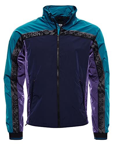 Superdry Herren City Trainingsjacke in Neonfarben Elektrik Blau L von Superdry