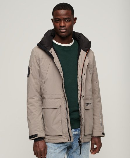 Superdry Men's City Windparka mit Kapuze Beige - Größe: M von Superdry