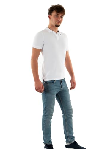 Superdry Herren Classic Pique Polo Businesshemd, Optic, L von Superdry