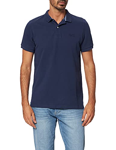 Superdry Herren Classic Pique S/S Polo Shirt, Rich Navy, L von Superdry