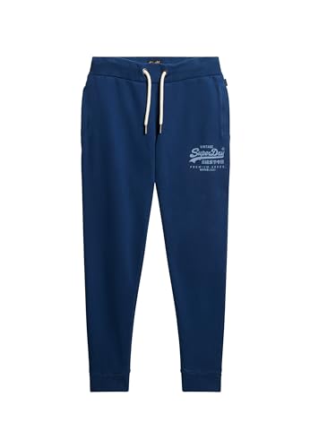 Superdry Herren Classic Vl Heritage Jogger Hose, Pilot Mid Blue, L von Superdry