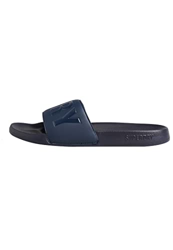 Superdry Herren Code CORE Pool Slide Schiebe-Sandalen, Deep Navy, Small von Superdry