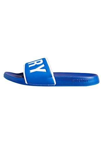 Superdry Herren Code CORE Pool Slide Schiebe-Sandalen, Royal/Optic, X-Large von Superdry