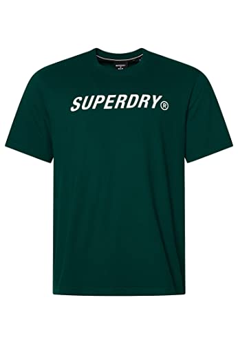 Superdry Herren Code Core Sport T-Shirt, lockere Passform, Rundhalsausschnitt, Mittelkiefer, L von Superdry