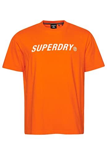 Superdry Herren Code Core Sport T-Shirt Buck Orange L von Superdry