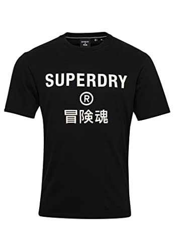 Superdry Herren Code Core Sport T-Shirt Schwarz XS von Superdry