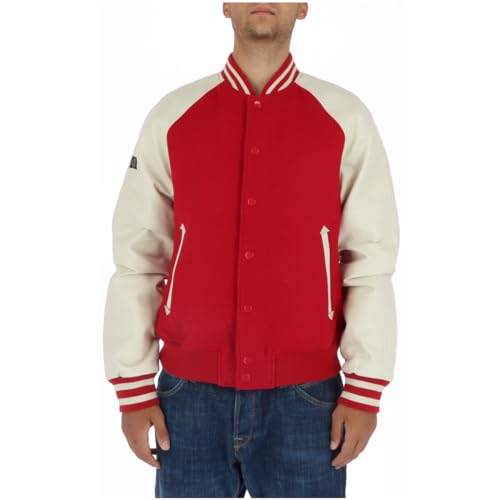 Superdry Herren College Varsity Bomberjacke Jacke, Rot, Large von Superdry