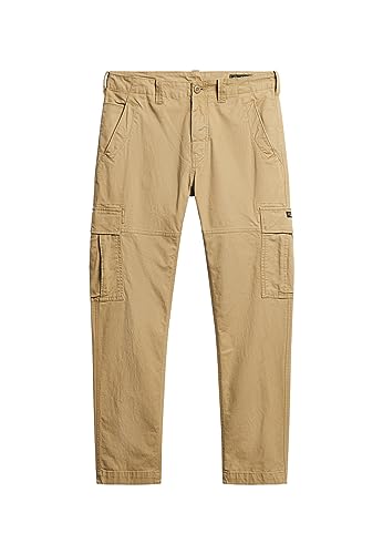 Superdry Herren Core Cargo Pant Hose, Braun/Khaki, 36W x 32L von Superdry