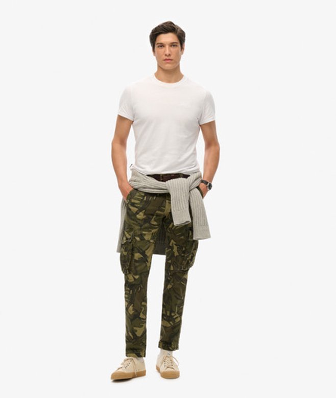 Superdry Herren Core Cargo Hose Green - Größe: 32/34 von Superdry