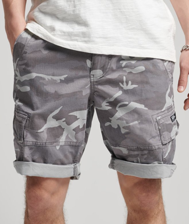 Superdry Herren Core Cargoshorts Hellgrau - Größe: 30 von Superdry