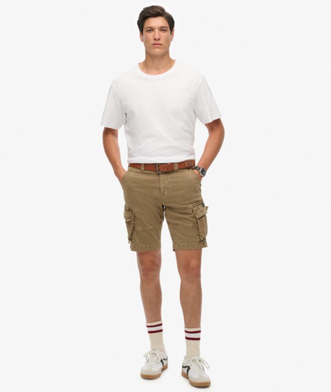 Superdry Herren Core Cargoshorts Kaki - Größe: 32 von Superdry