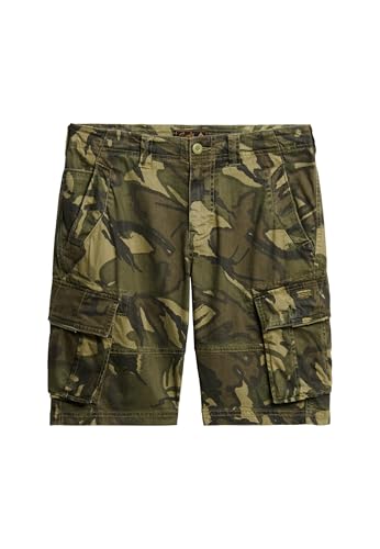 Superdry Herren Core Cargoshorts Konturiertes Tarnmuster 34 von Superdry