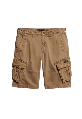 Superdry Herren Core Cargoshorts Rotbraun Kaki 36 von Superdry
