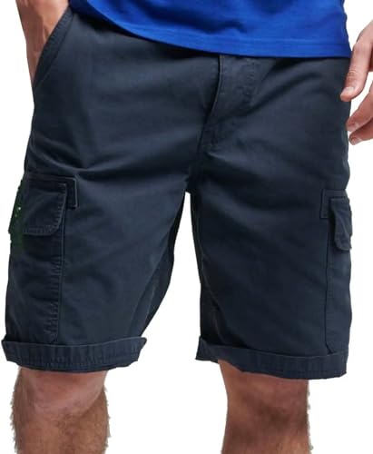 Superdry Herren Core Cargoshorts aus Bio-Baumwolle Lauren Marineblau 34 von Superdry