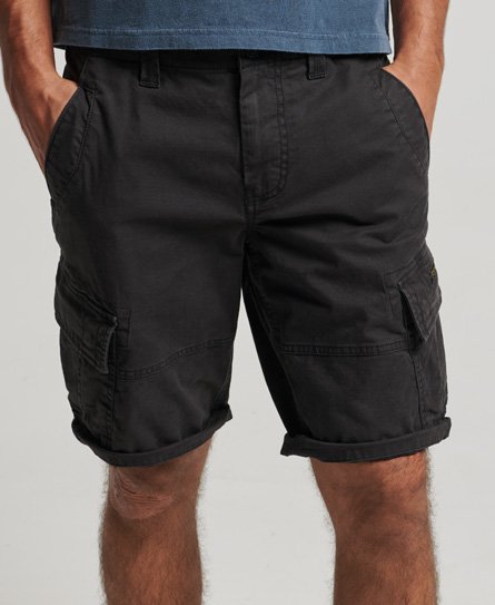 Superdry Herren Core Cargoshorts aus Bio-Baumwolle Schwarz - Größe: 31 von Superdry