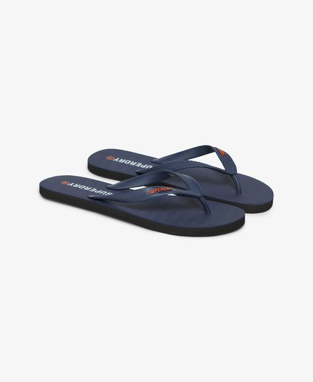Superdry Herren Core Essential Flip-flops Marineblau - Größe: 6-7 von Superdry