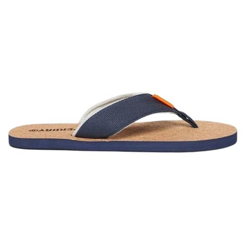 Superdry Herren Cork Graphic FLIP Flop Sandal, Lauren Navy, 40 EU Superdry Herren Cork Graphic FLIP Flop Sandal, Lauren Navy, 40 EU von Superdry