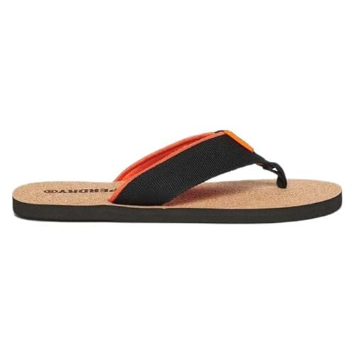 Superdry Herren Cork Graphic FLIP Flop Sandal, Schwarz, 42 EU Superdry Herren Cork Graphic FLIP Flop Sandal, Schwarz, 42 EU von Superdry