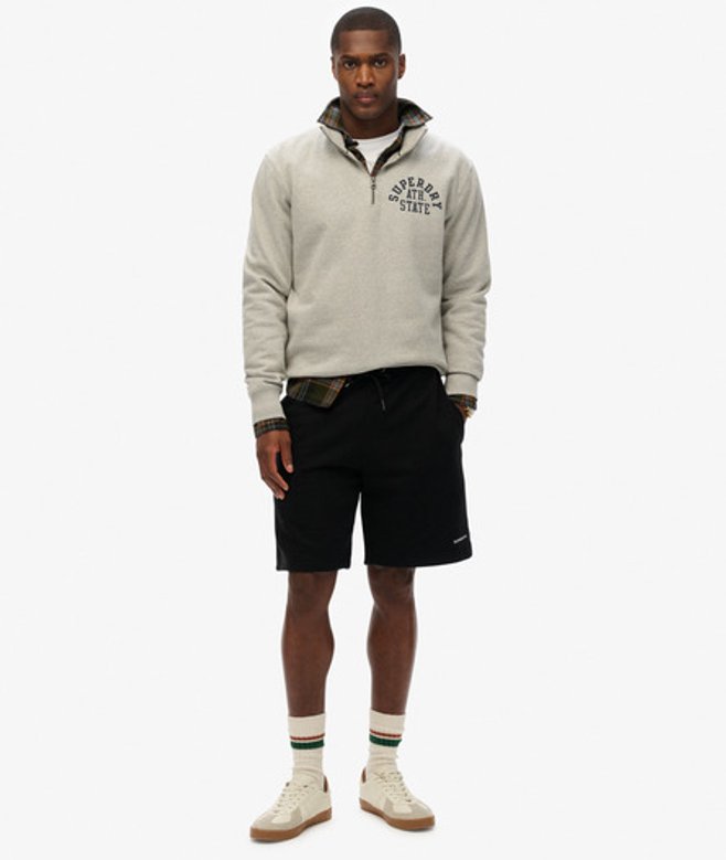 Superdry Herren Einfarbige Shorts Black - Größe: L von Superdry