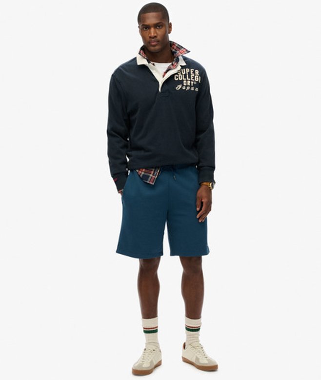 Superdry Herren Einfarbige Shorts Blue - Größe: M von Superdry