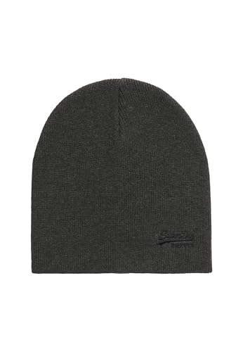 Superdry Herren Essential Beaniemütze aus Strickgewebe mit Logo Eisengrau Meliert 1SIZE von Superdry